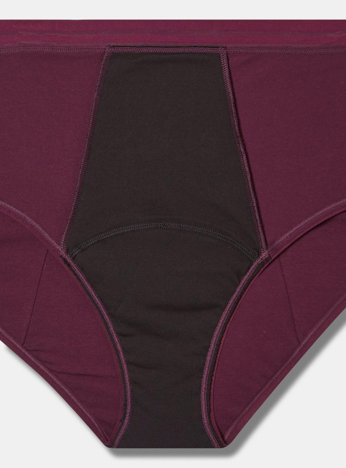 Plus Size Leakproof Cotton Mid Rise Hipster Panty Torrid