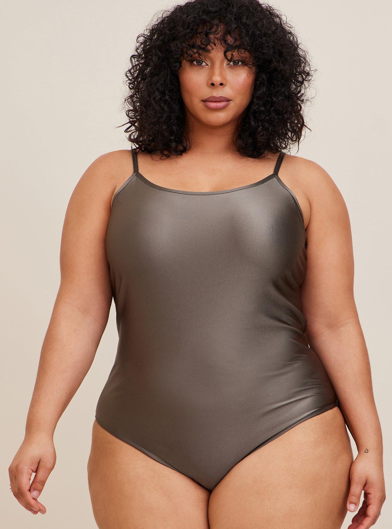 Plus Size - Shiny Nylon Scoop Neck Cami - Torrid