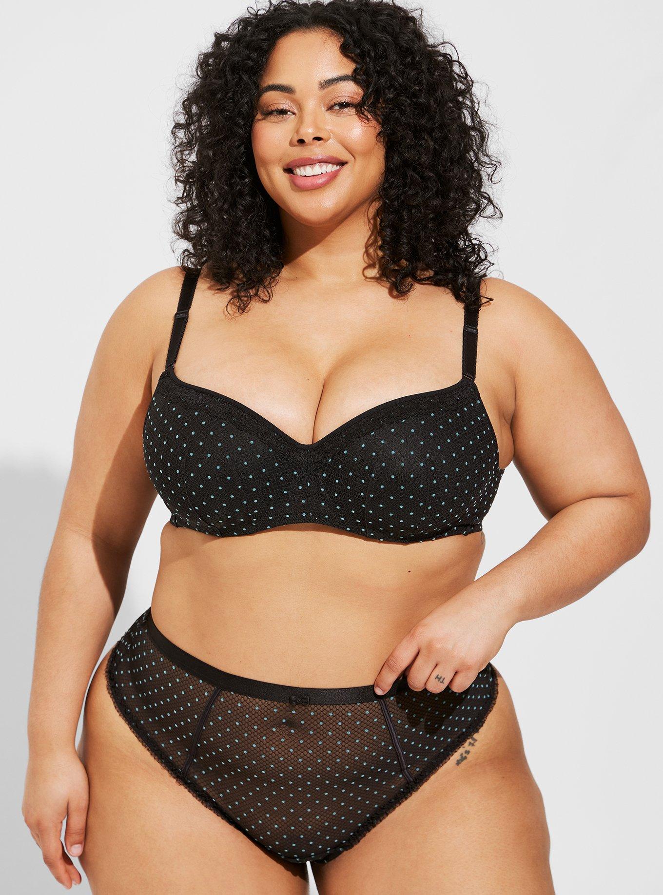 Plus Size - Flocked Mesh Bodysuit - Torrid