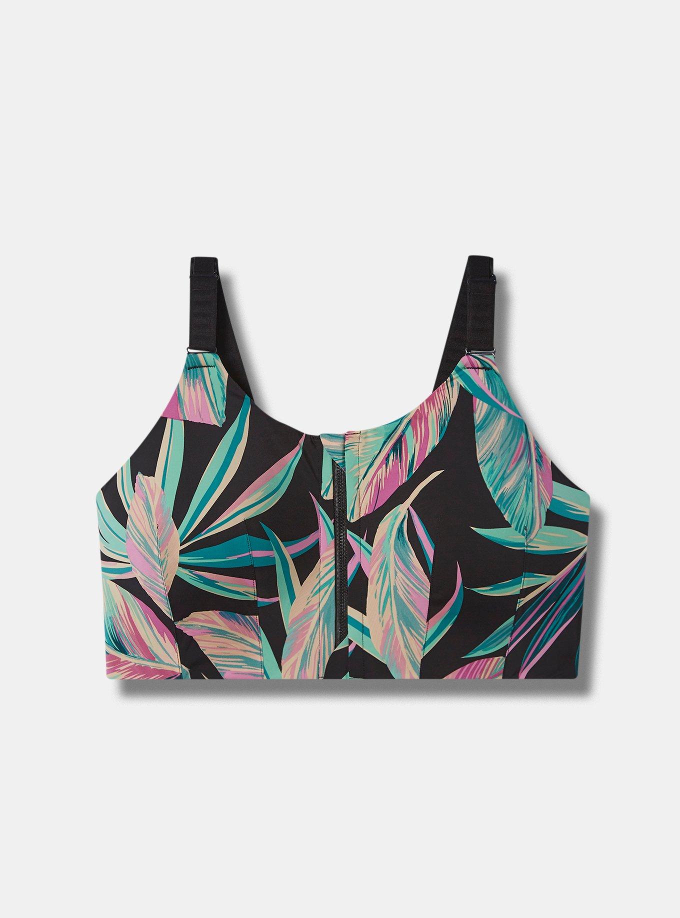 Wire-Free Hi-Impact Zip-Front Sports Bra