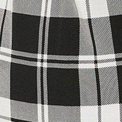 Rayon Slub Drop Shoulder Button-Front Shirt, COMET PLAID, swatch