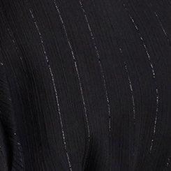 Plus Size Chiffon Smocked Waist Detail Top, BLACK DOT, swatch