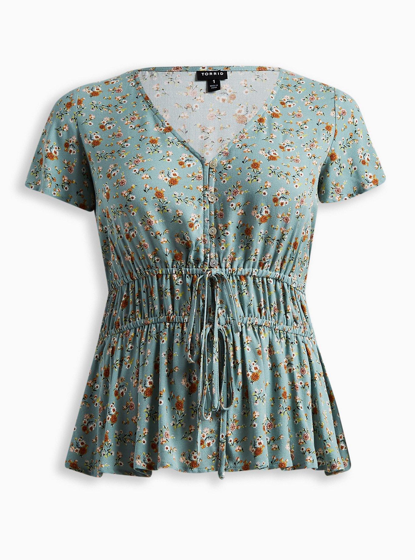 売れ筋商品|||デモクラシー カットソー トップス レディース Petite Printed Flutter-Sleeve Top Dew Berry デモクラシー レディース カットソー トップス Petite Printed