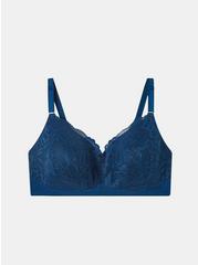 Wire-Free Lightly Lined Photo Floral Lace 360° Back Smoothing® Bra, POSEIDON, hi-res