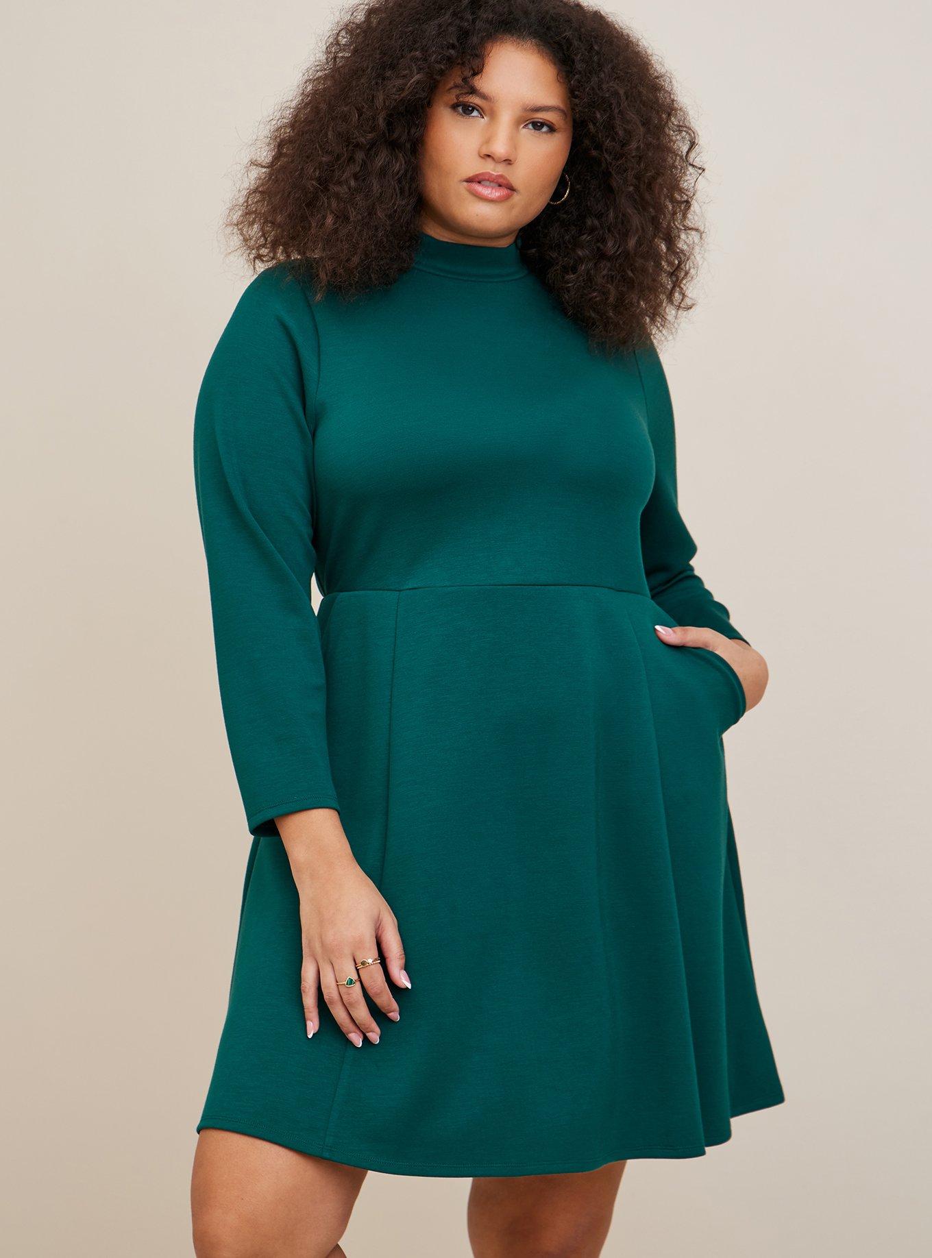 Size - Studio Cupro Neck Dress - Torrid