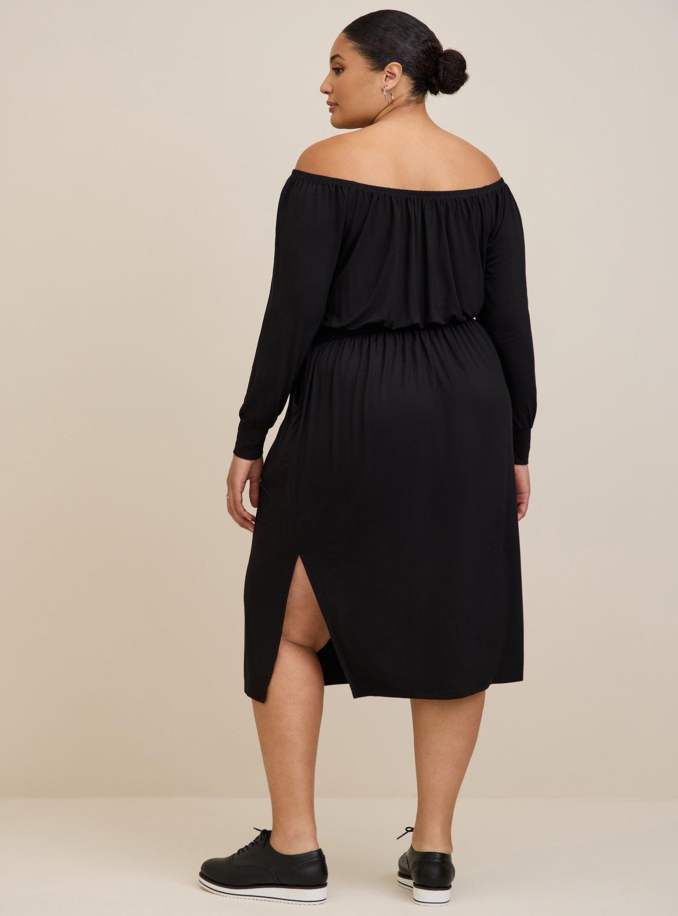 Midi Supersoft Slit Dress