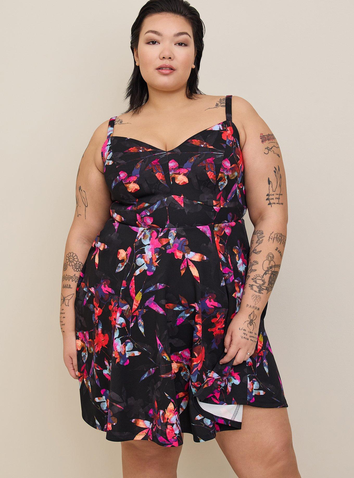 Torrid fit and flare clearance dress