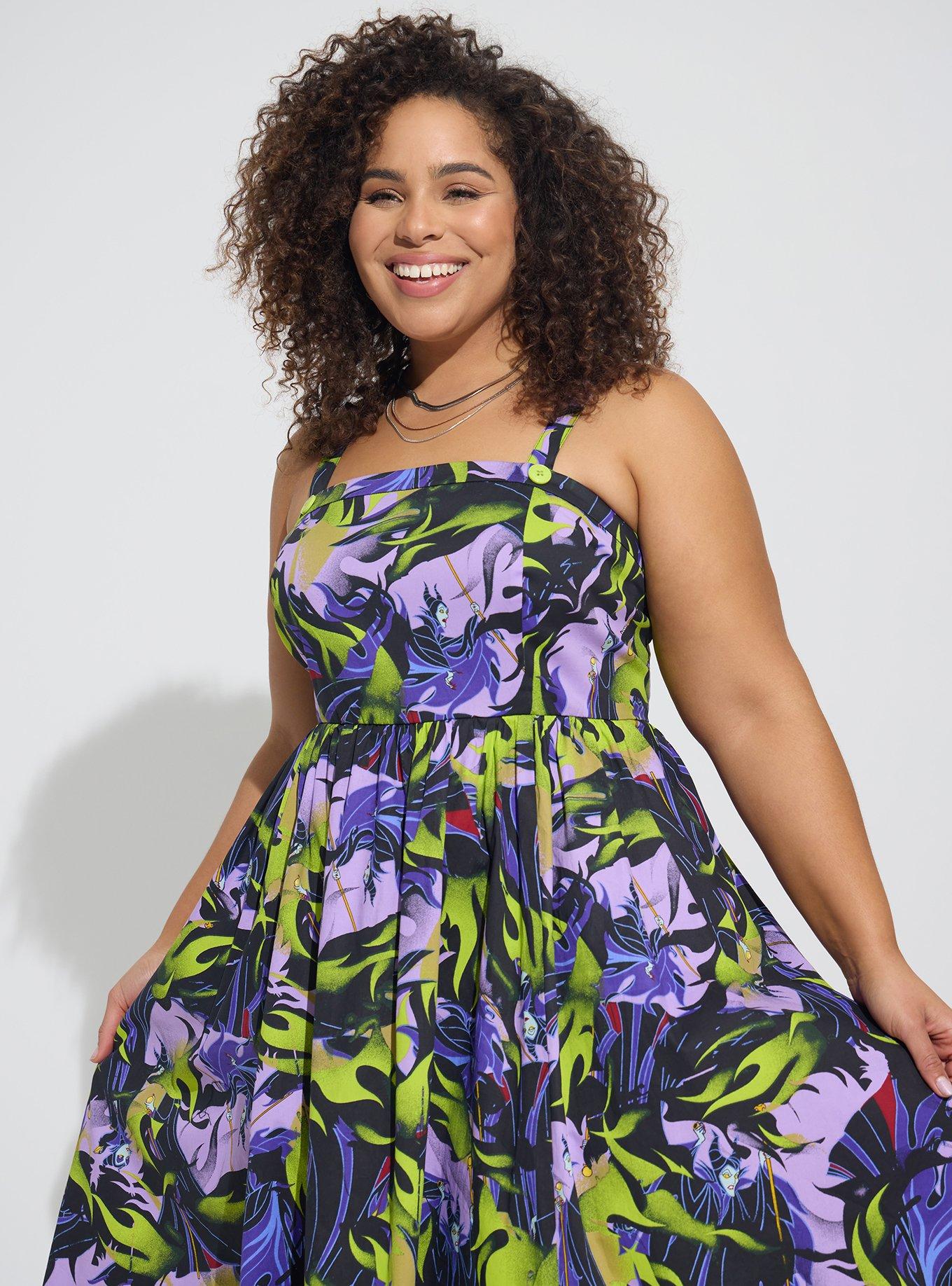 Plus Size - Midi Poplin Fit & Flare Dress - Torrid