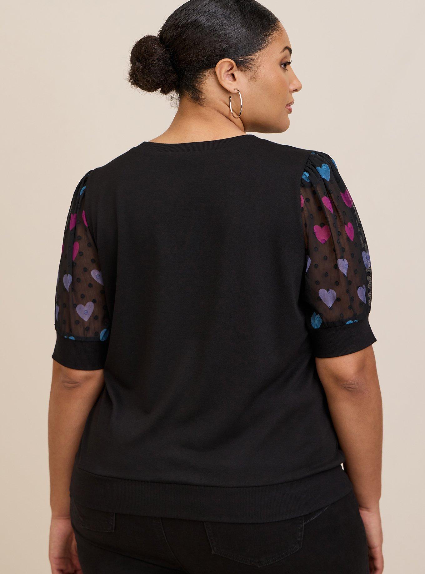 トップス Theredthread S heart fit tops THEREDTHREAD / ザレッドスレッド】S circle open tops