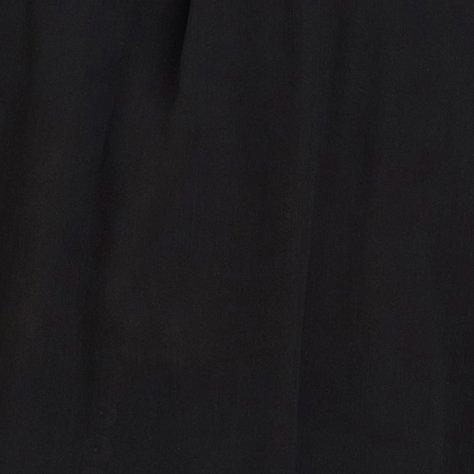 Crinkle Chiffon Lace Trim Top, DEEP BLACK, swatch