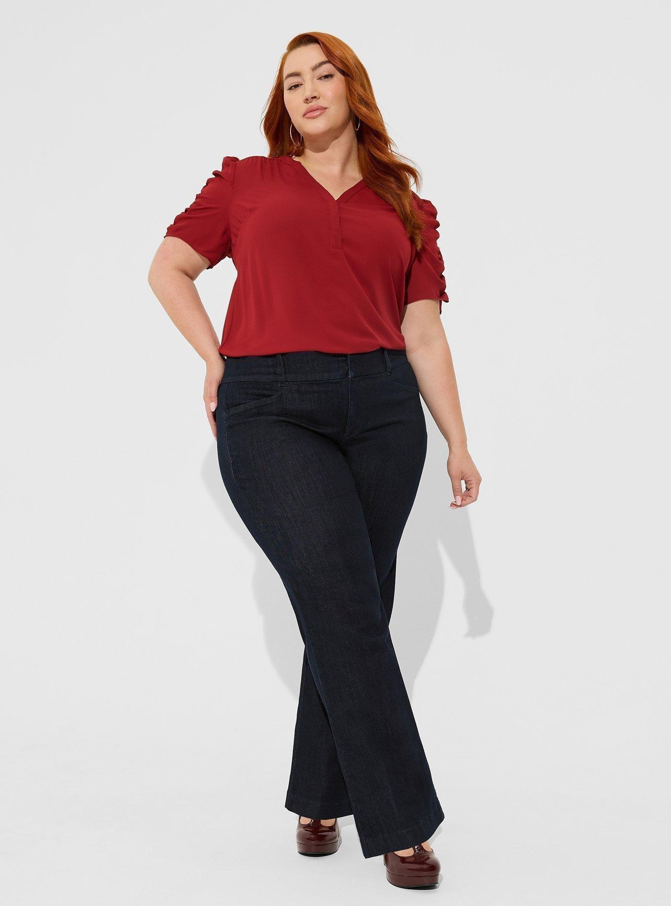 Harper Shirred Short Sleeve Blouse