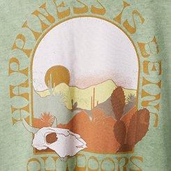 Happiness Relaxed Fit Signature Jersey Crew Neck Tee, GREEN, swatch