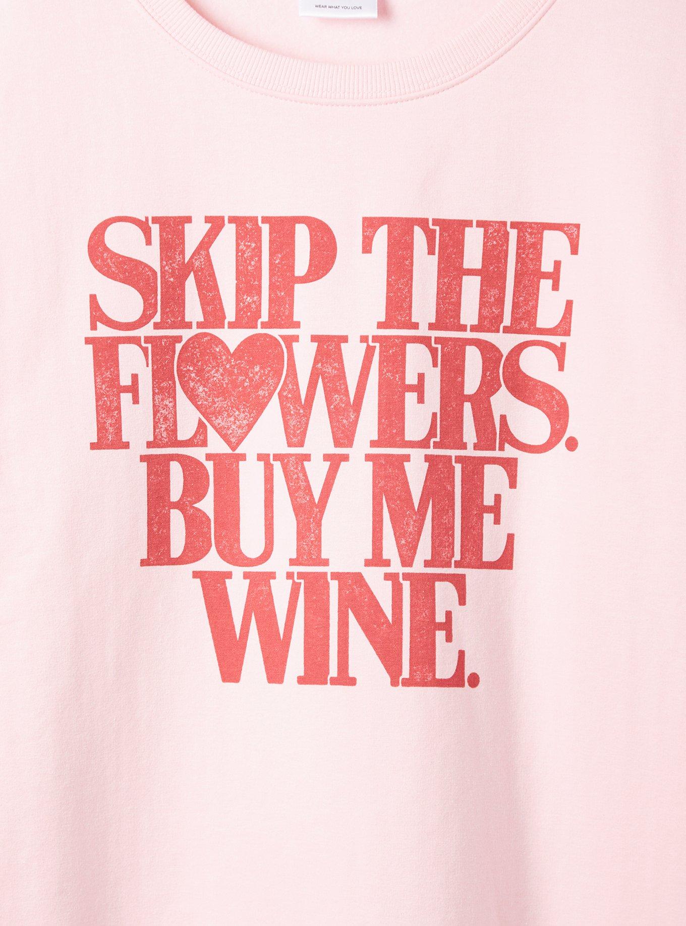 Plus Size Skip Flowers Classic Fit Super Soft Fleece Long Sleeve Drop Shoulder Sweatshirt, ORCHID, alternate