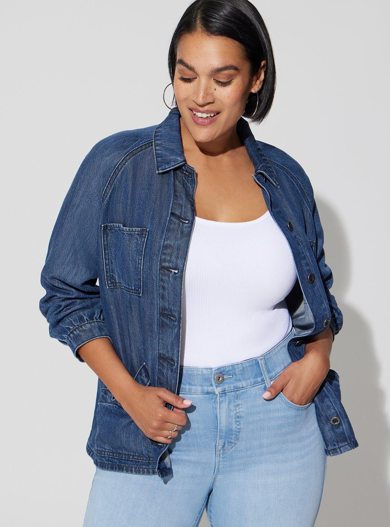 Plus Size - Tencel Chore Jacket - Torrid