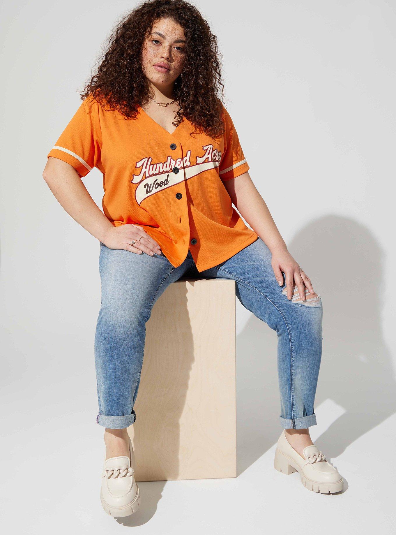 Plus Size - Disney Tigger Baseball Jersey Top - Torrid