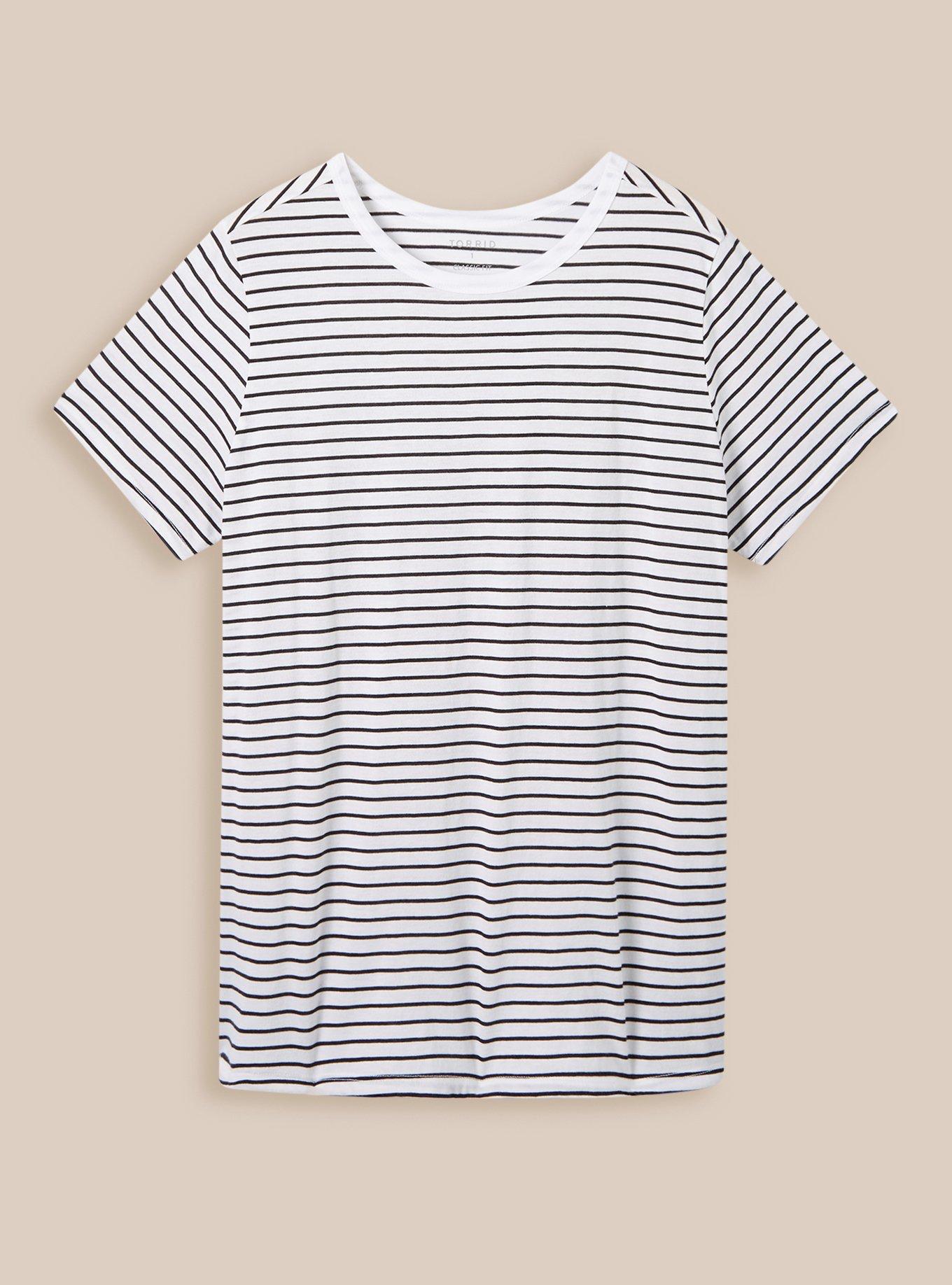 Cuffed Detail Jersey Tee