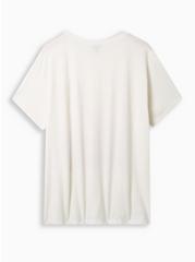 Zion Classic Fit Polyester Cotton Jersey Crew Tee, IVORY, alternate