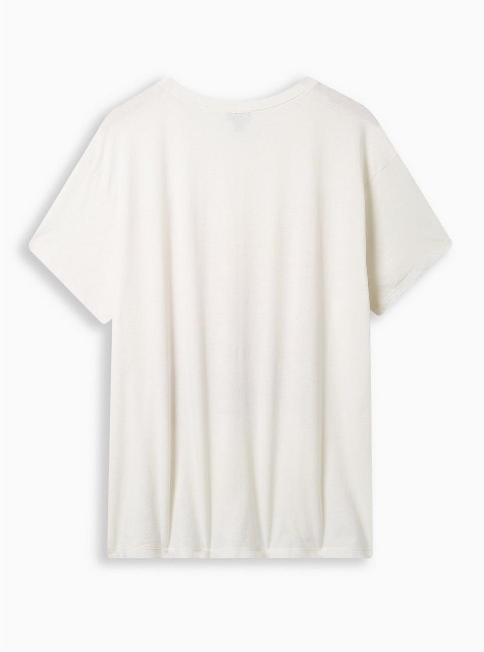 Plus Size Zion Classic Fit Polyester Cotton Jersey Crew Tee, IVORY, alternate