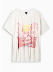 Zion Classic Fit Polyester Cotton Jersey Crew Tee, IVORY, hi-res