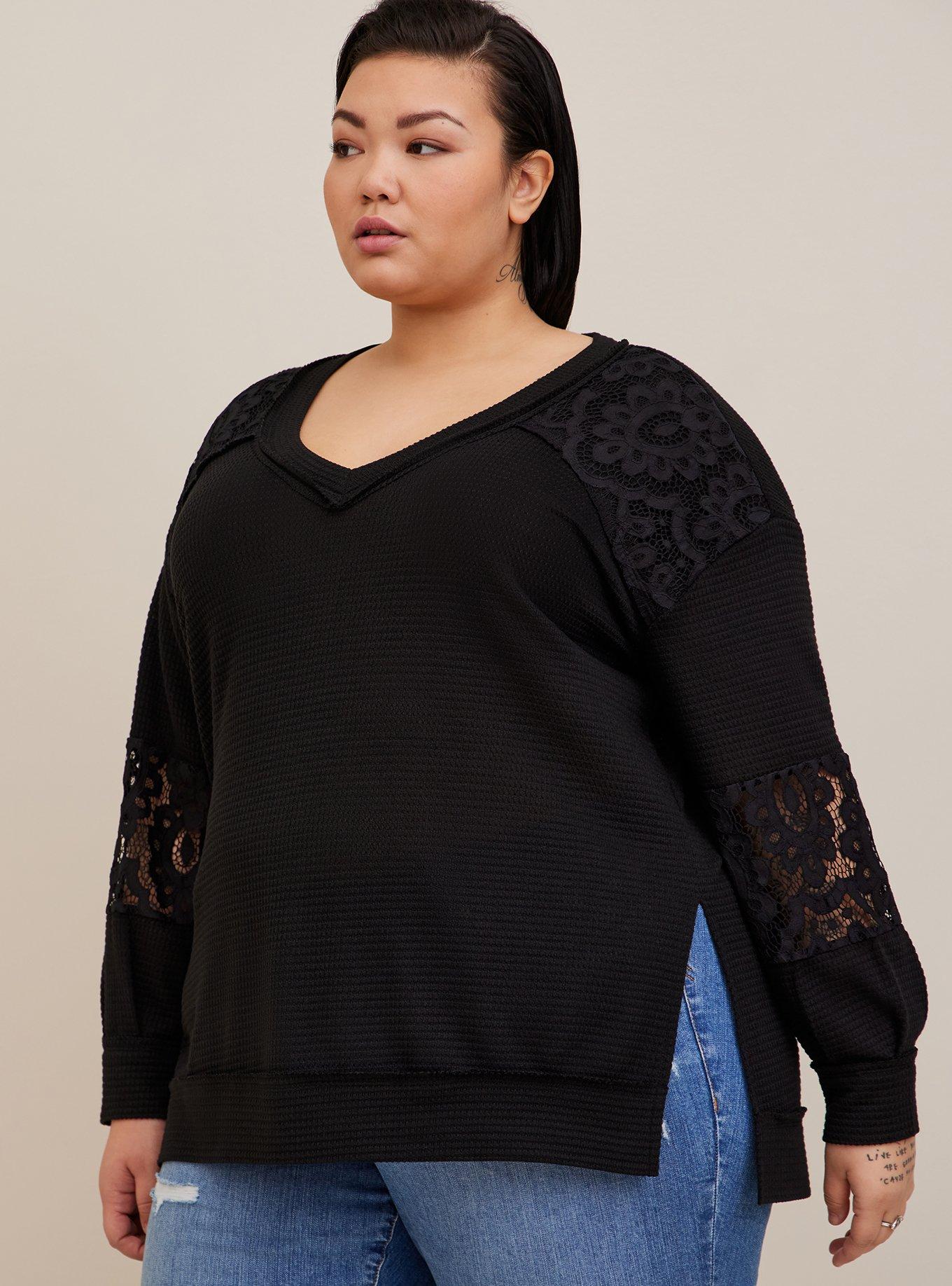 Torrid black sweater sale