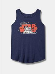 Lucas Star Wars Troopers Super Soft Slub Scoop Neck Tank, PEACOAT, hi-res