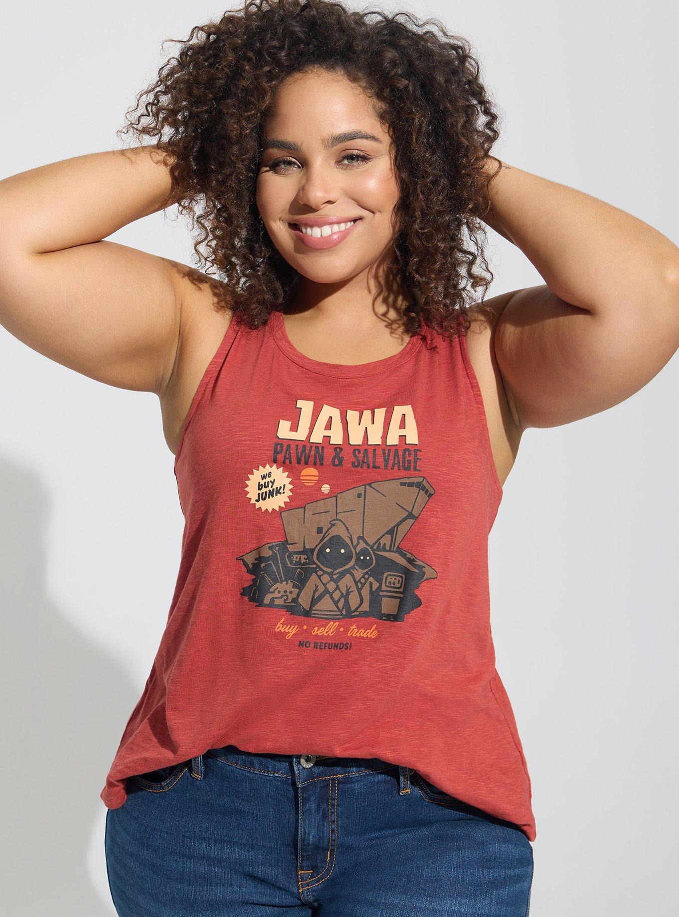 Plus Size - Lucas Star Wars Jawa Super Soft Slub Scoop Neck Tank - Torrid