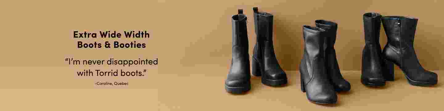 Wide Fit Boots, Plus Size Boots & Wide Fit Ankle Boots