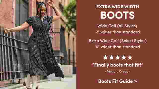 Wide calf best sale boots wide width