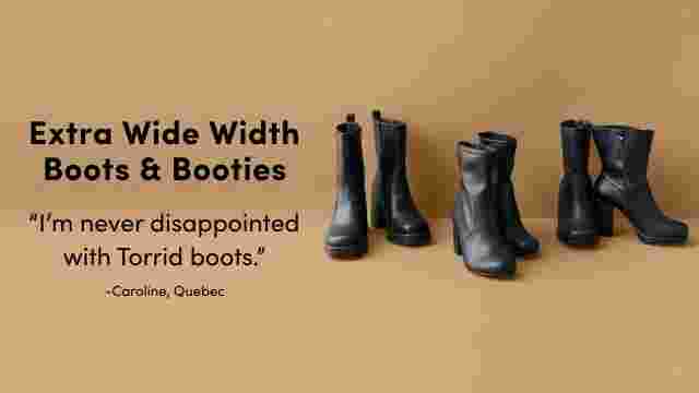 Width boots hot sale