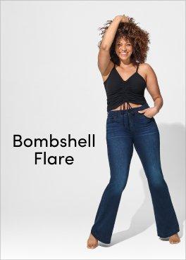 Plus Size - Bombshell Flare Premium Stretch High-Rise Jean - Torrid