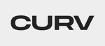 The CURV brand logo featuring the word 'CURV' in dark gray bold uppercase sans-serif letters against a light gray background.