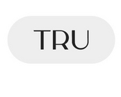 A logo on a white background featuring the text 'TRU' in black sans-serif capital letters with a clean, modern style. The text is contained within a light gray rounded rectangular pill-shaped background. Above the logo, partially visible pink text reads 'ur Exclus' which appears to be cut off at the edges of the image.