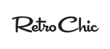 A logo on a white background featuring the text 'Retro Chic' in black handwritten-style script font with connected lettering. The text is contained within a light gray rounded rectangular pill-shaped background. Above the logo, partially visible pink text reads 'nds' which appears to be cut off at the left edge of the image.