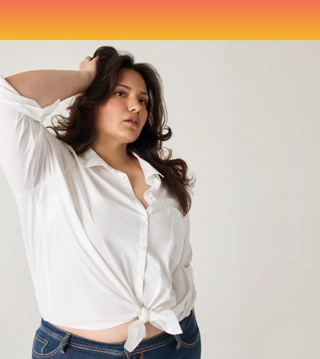 Aleena, Torrid Casting Call 2025 Winner from La Puente, California, wearing a stylish outfit.