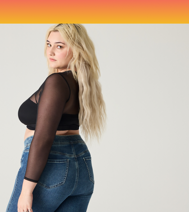 Anna, Torrid Casting Call 2025 Winner from San Juan, Texas, wearing a stylish outfit.