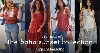 Promotional banner for The Boho Sunset Collection.