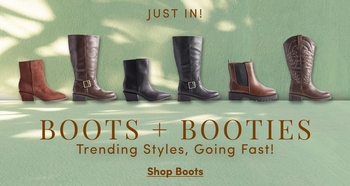 Promotional banner for Boots & Booties.
