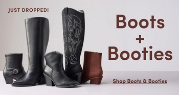Promotional banner for Boots & Booties.