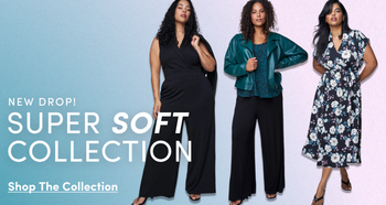 Promotional banner for the Super Soft Collection.
