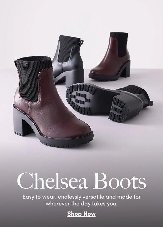 Shop Chelsea boots.