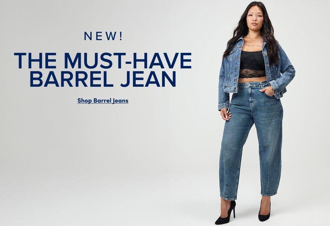 Barrel jeans.