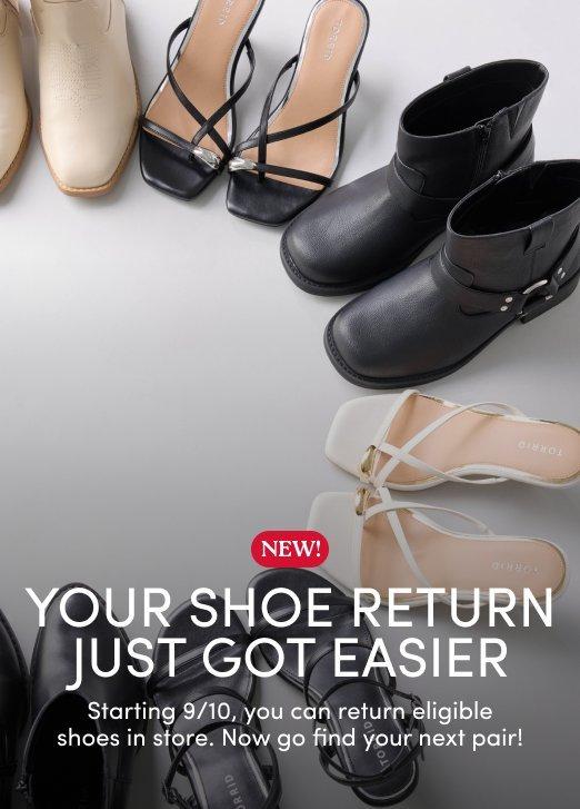 Shoe return policy
