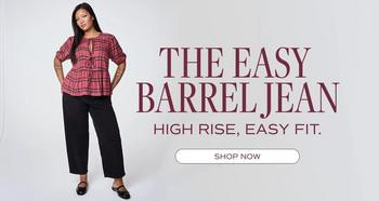 Shop barrel jeans.