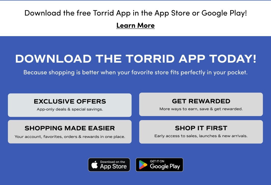 Learn more about the Torrid app
