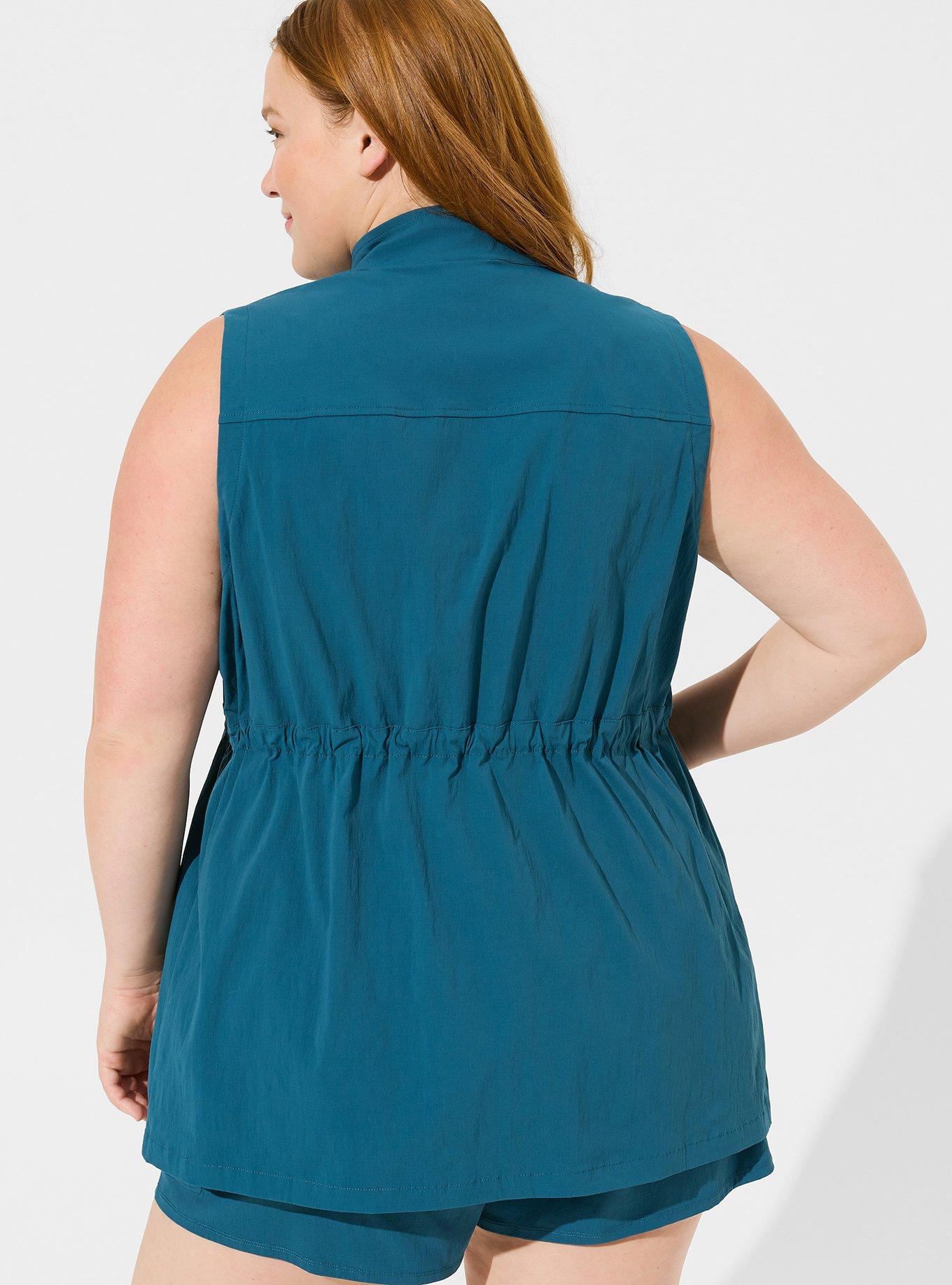 Plus Size - Happy Camper Ripstop Active Vest - Torrid