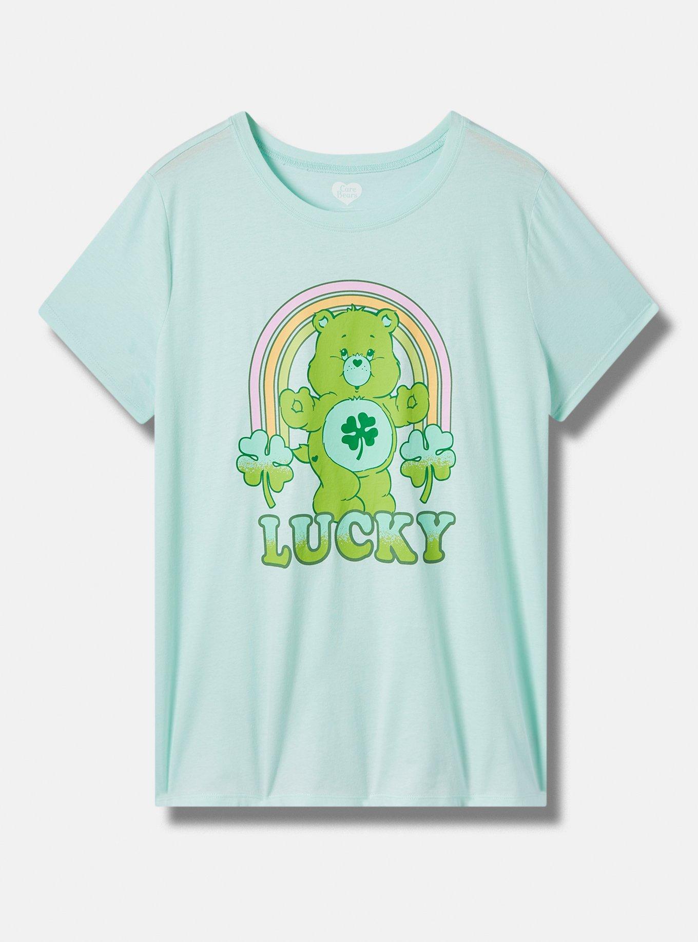 Plus Size - Care Bears Lucky Classic Fit Cotton Crew Tee