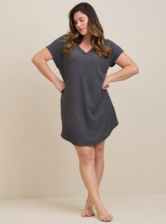 Henley Waffle Ride Ruched Mini Dress Henley Waffle Ride Ruched Mini Dress