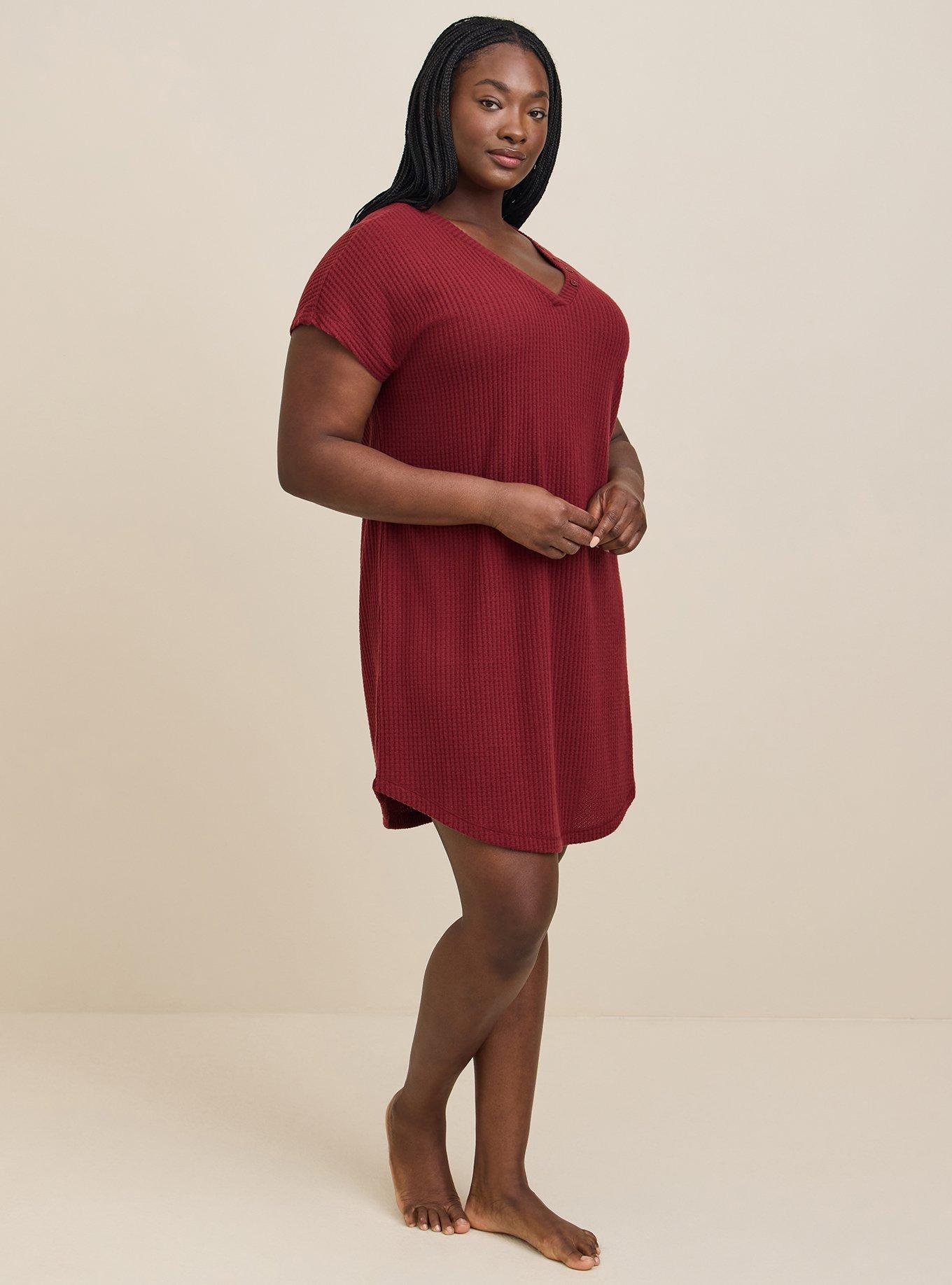 Henley Waffle Ride Ruched Mini Dress Henley Waffle Ride Ruched Mini Dress