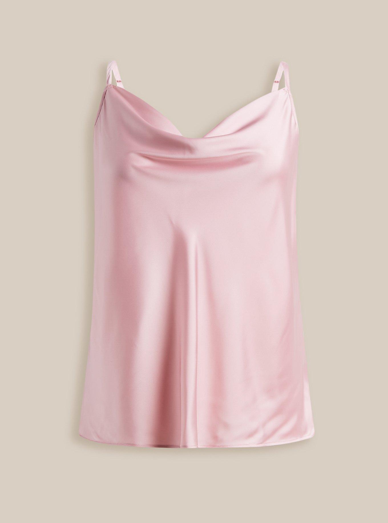 BNWT Torrid Plus Size 2 (18/20) Pearl Pink Foxy Scoop Neck Cami Cotton  Spandex