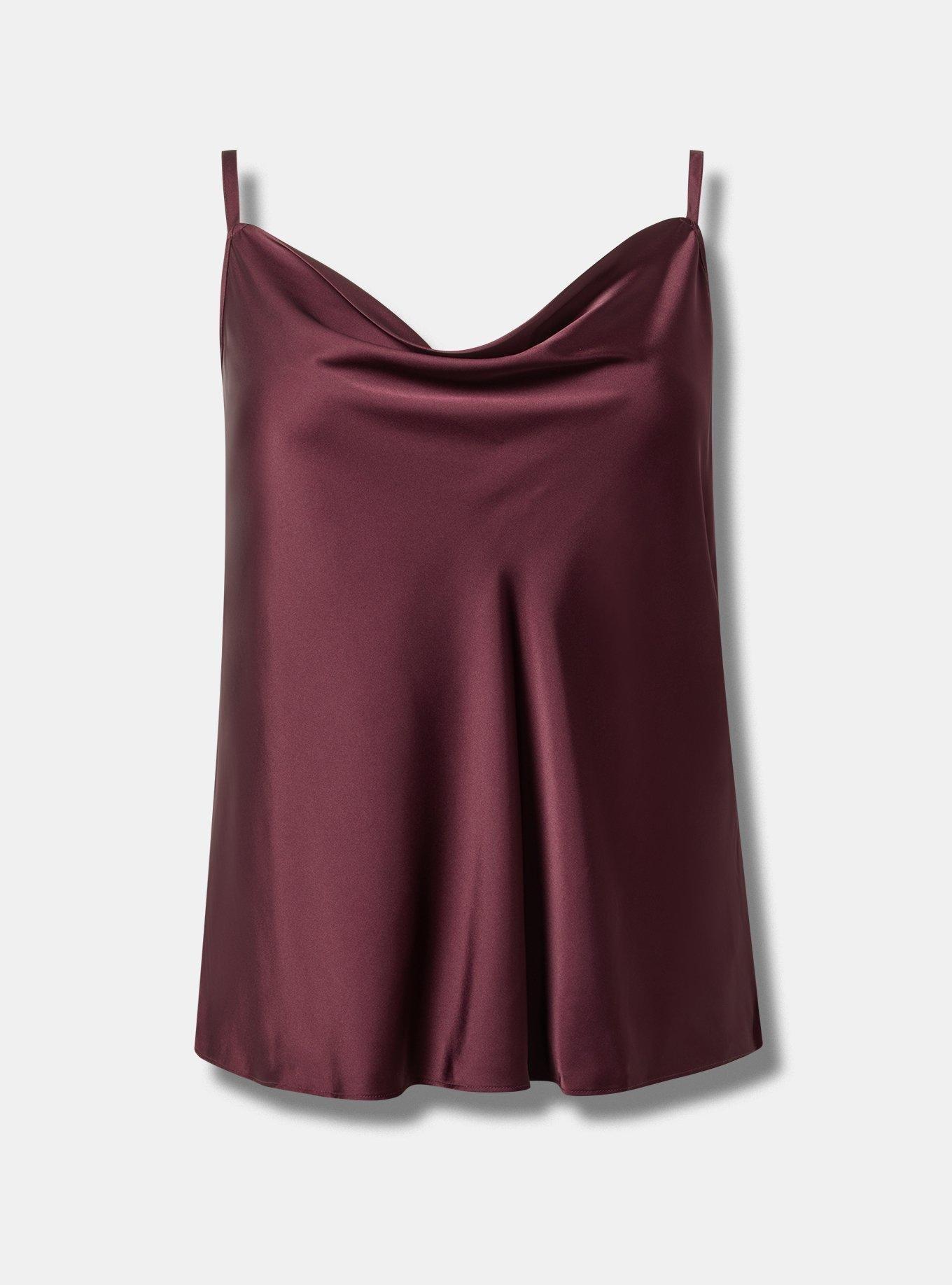 Satin Cowl Neck Cami